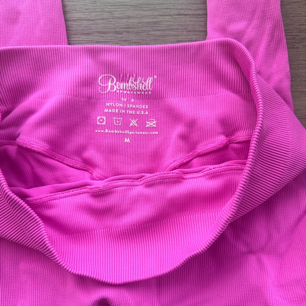 Bombshell Sportswear Inspired Seamless Leggings In pink